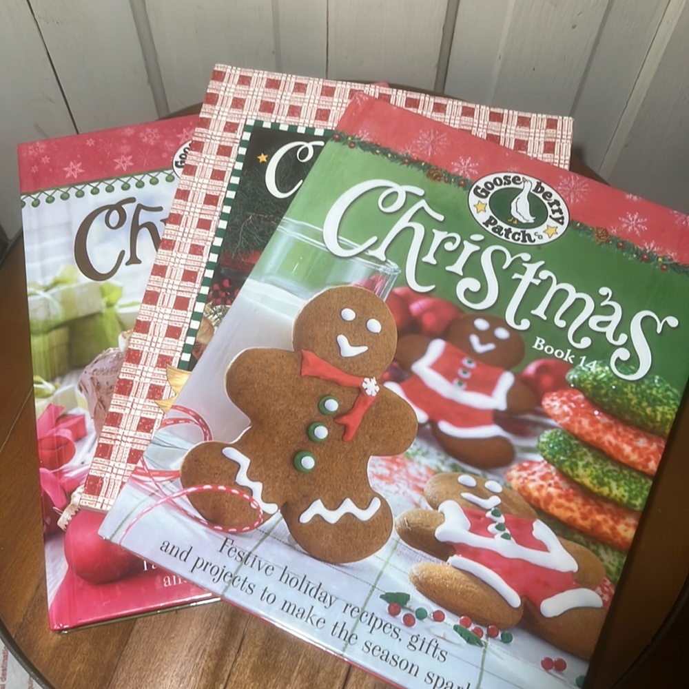 3 Goose Berry Patch Christmas cookbooks